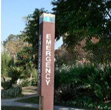 Photo:  SDSU Blue Emergency phone 