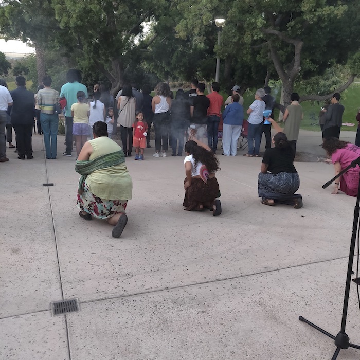 photo of people attending Lunada de Paz